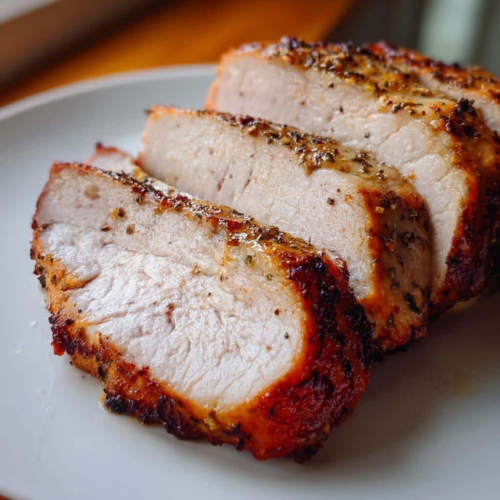 air fryer turkey breast - detail 1