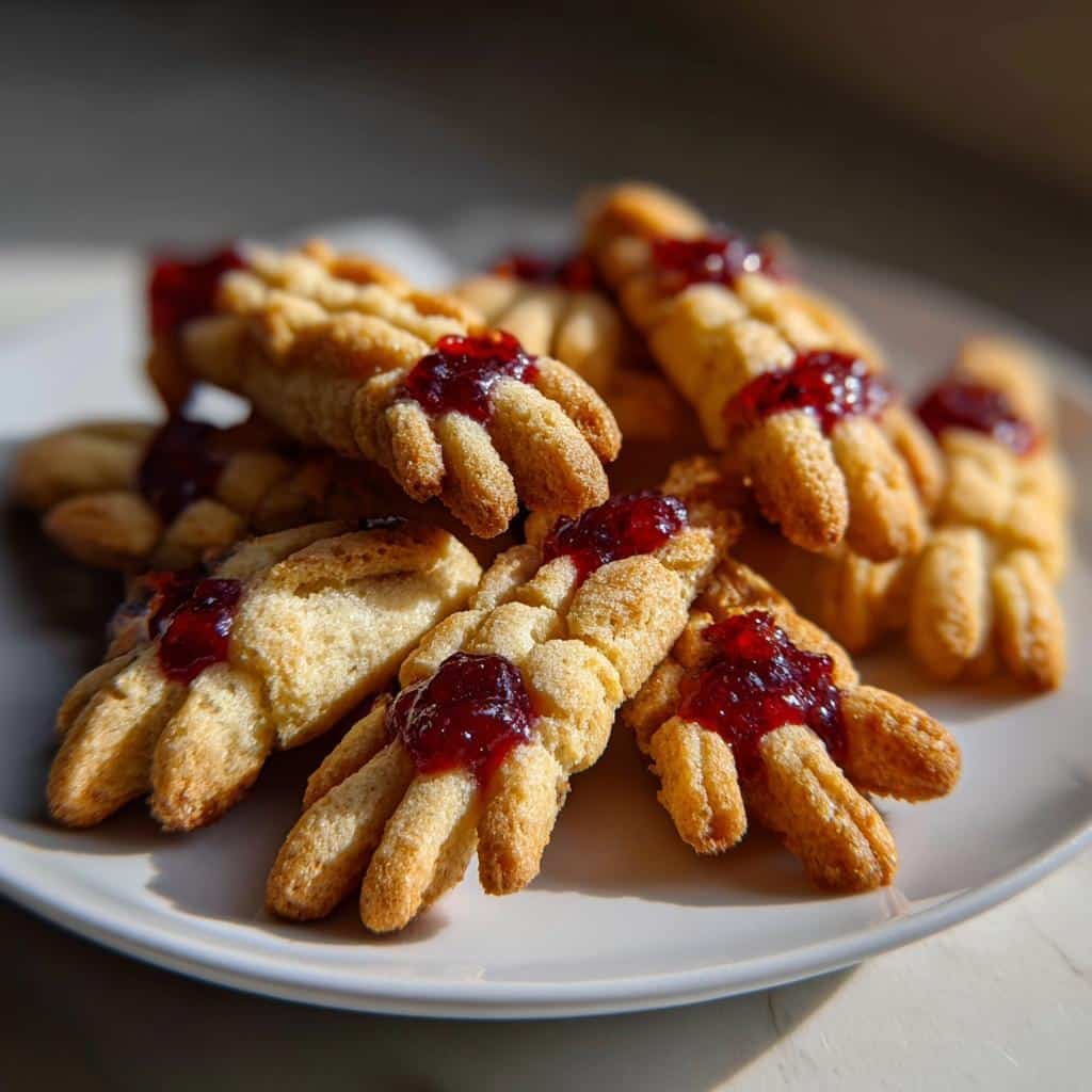 air fryer witch finger cookies - detail 1