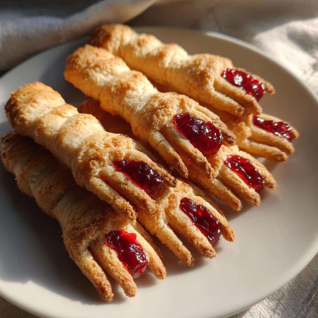 air fryer witch finger cookies