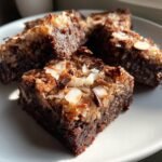 Air Fryer Almond Joy Brownies