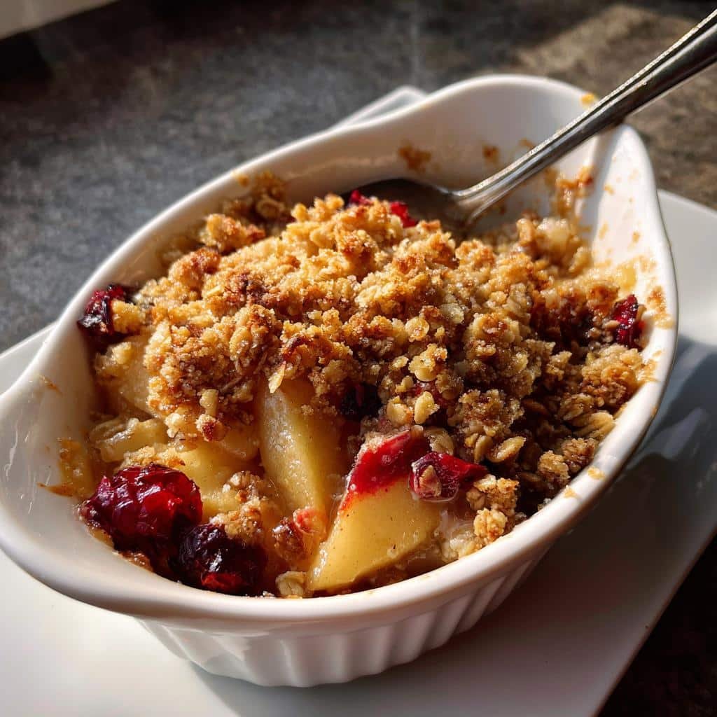 Air Fryer Apple Cranberry Crisp - detail 1