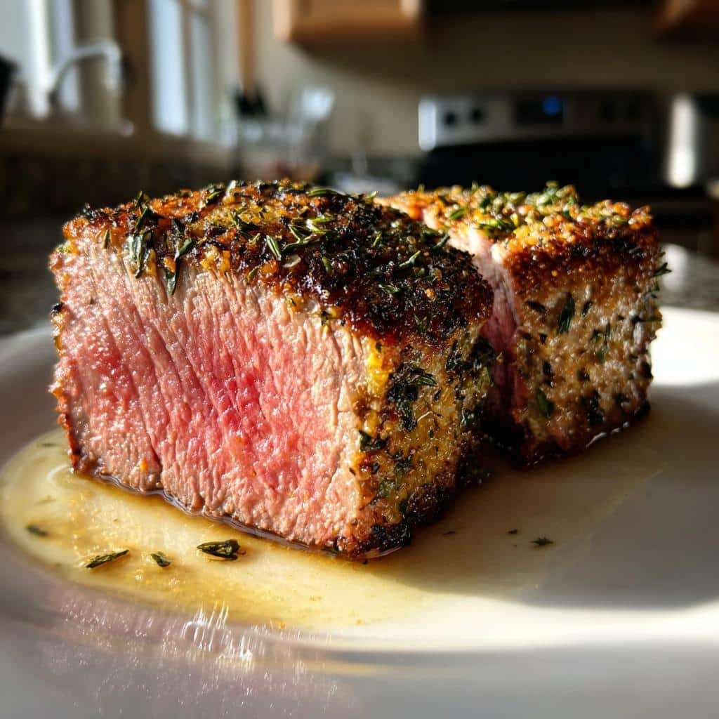 Air Fryer Beef Tenderloin (Herb-Crusted)