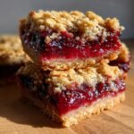 Air Fryer Berry Chia Jam Bars