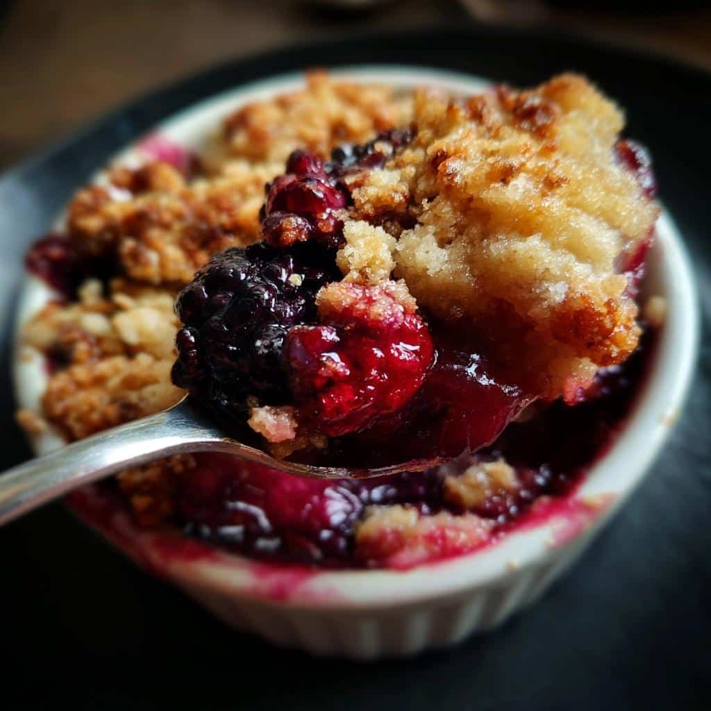 Air Fryer Berry Crumble Cups