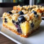 Air Fryer Blueberry Lemon Bars