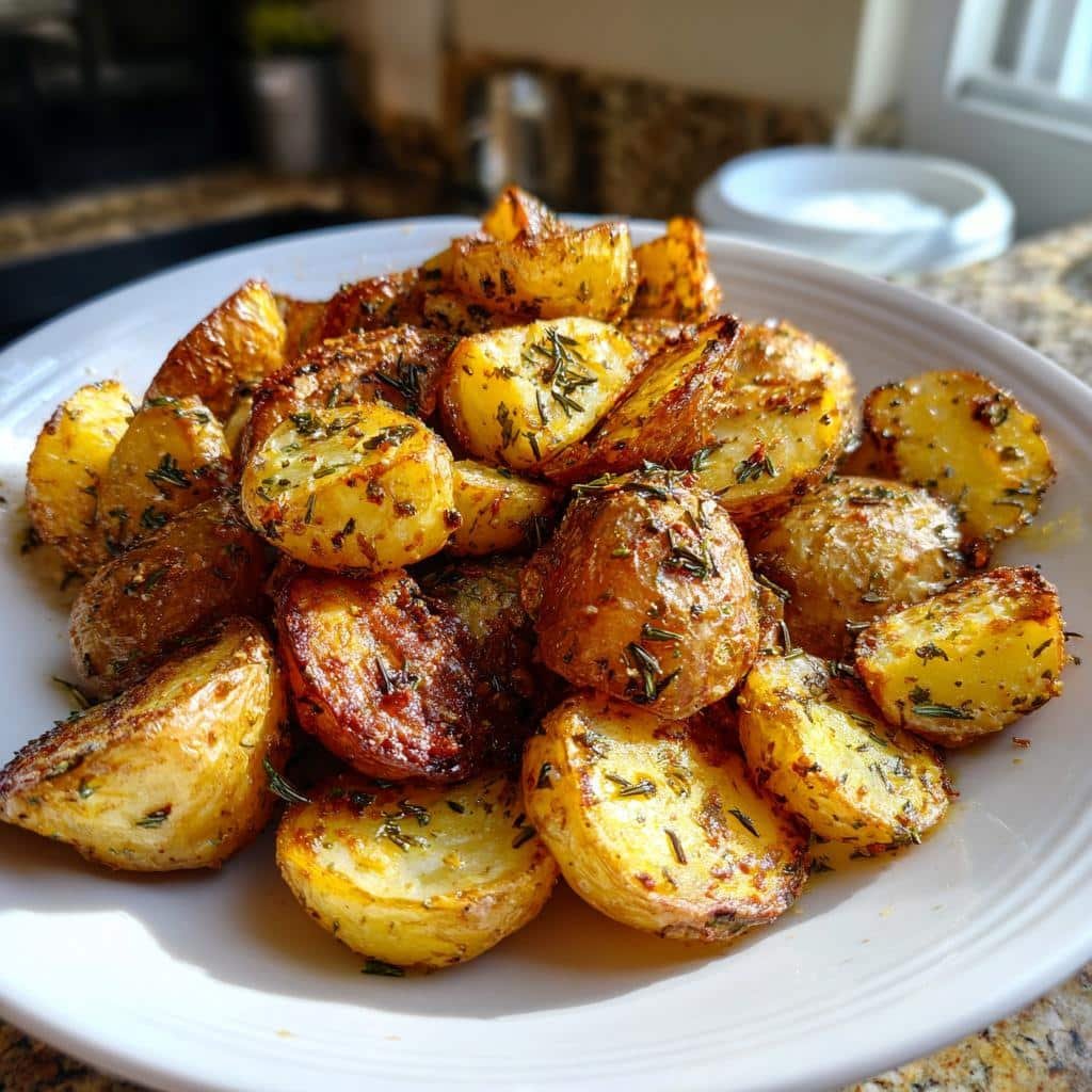 Air Fryer Breakfast Potatoes (Herbed)