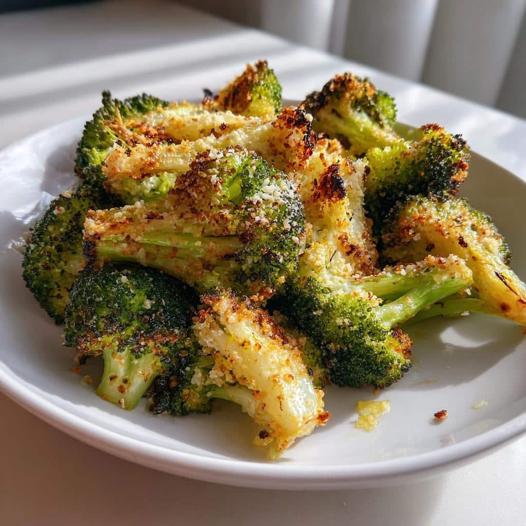 Air Fryer Broccoli (Garlic Parmesan)
