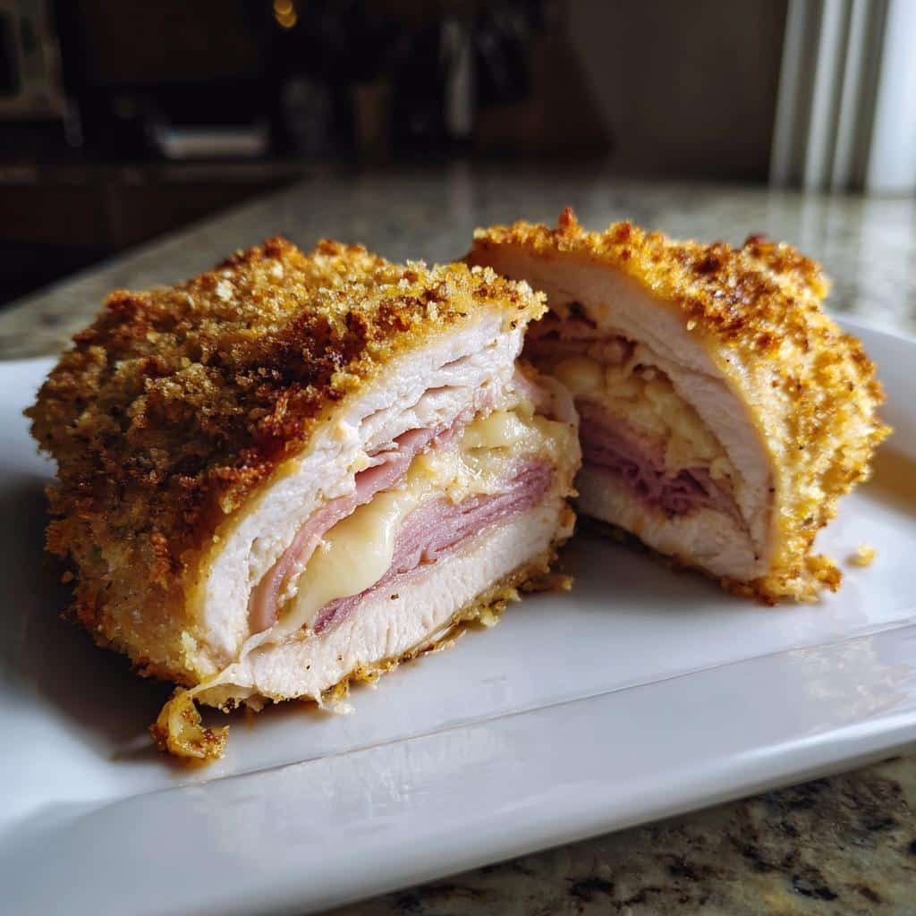 Air Fryer Chicken Cordon Bleu
