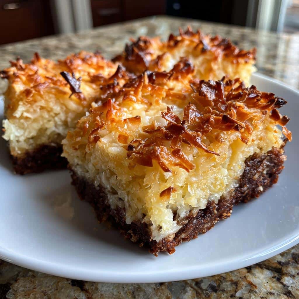Air Fryer Coconut Macaroon Brownies - detail 1