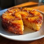 Air Fryer Coconut Pineapple Upside-Down Cake