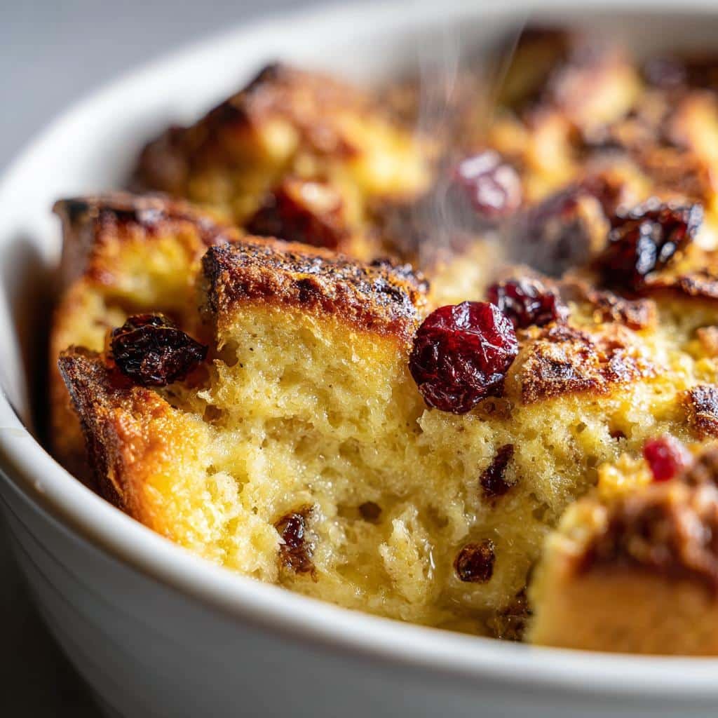Air Fryer Cranberry Bread Pudding