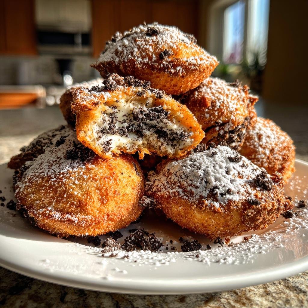 Air Fryer Deep-Fried Oreo Sandwich Cookies