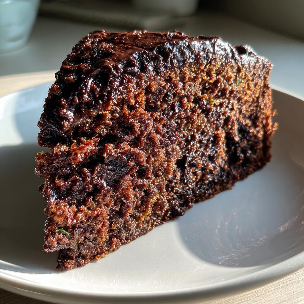 Air Fryer Double Chocolate Zucchini Cake - detail 1