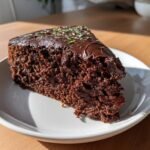 Air Fryer Double Chocolate Zucchini Cake