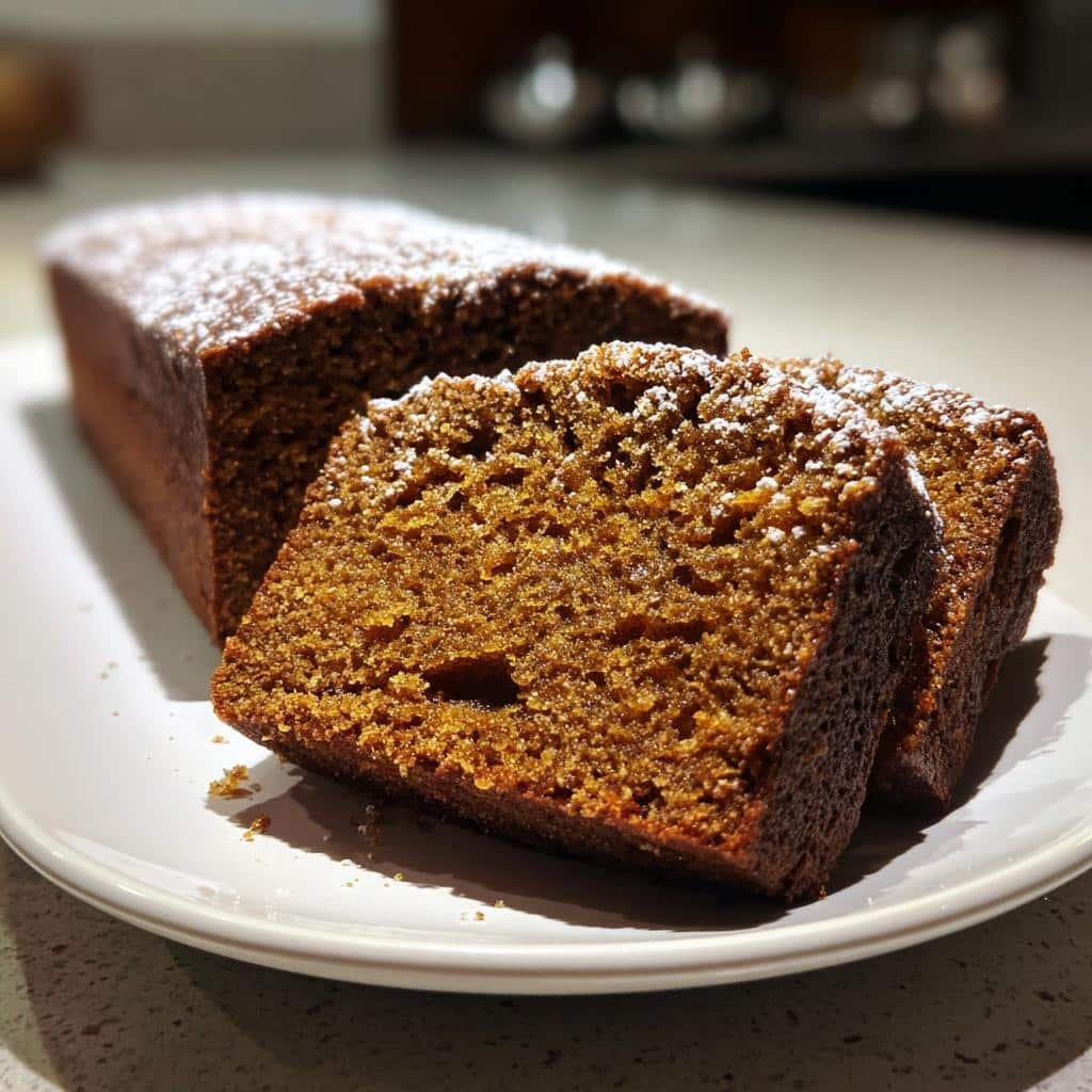 Air Fryer Gingerbread Loaf - detail 1