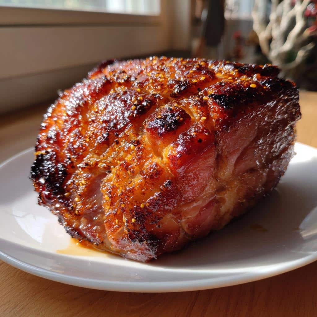 Air Fryer Glazed Ham (Brown Sugar)