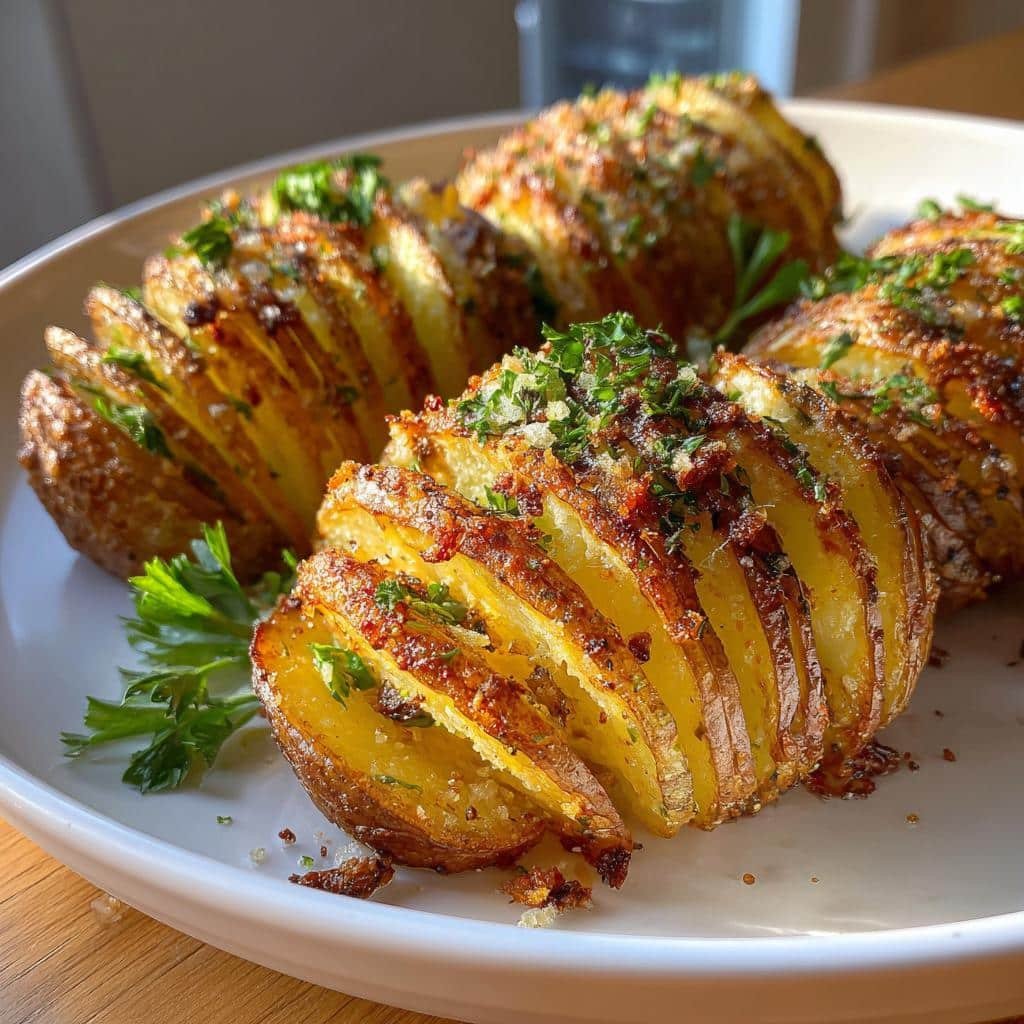 Air Fryer Hasselback Potatoes - detail 1