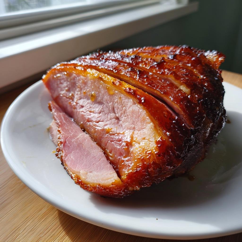 Air Fryer Honey Glazed Ham