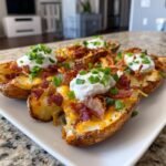 Air Fryer Loaded Potato Skins
