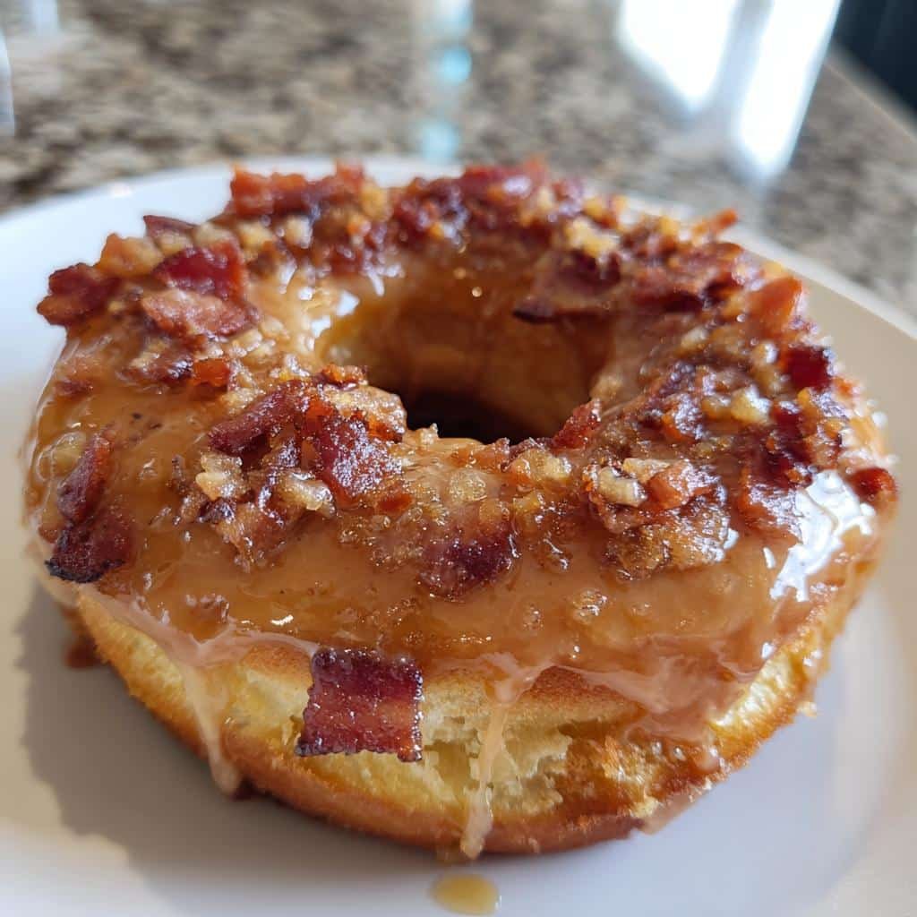 Air Fryer Maple Bacon Donuts - detail 1