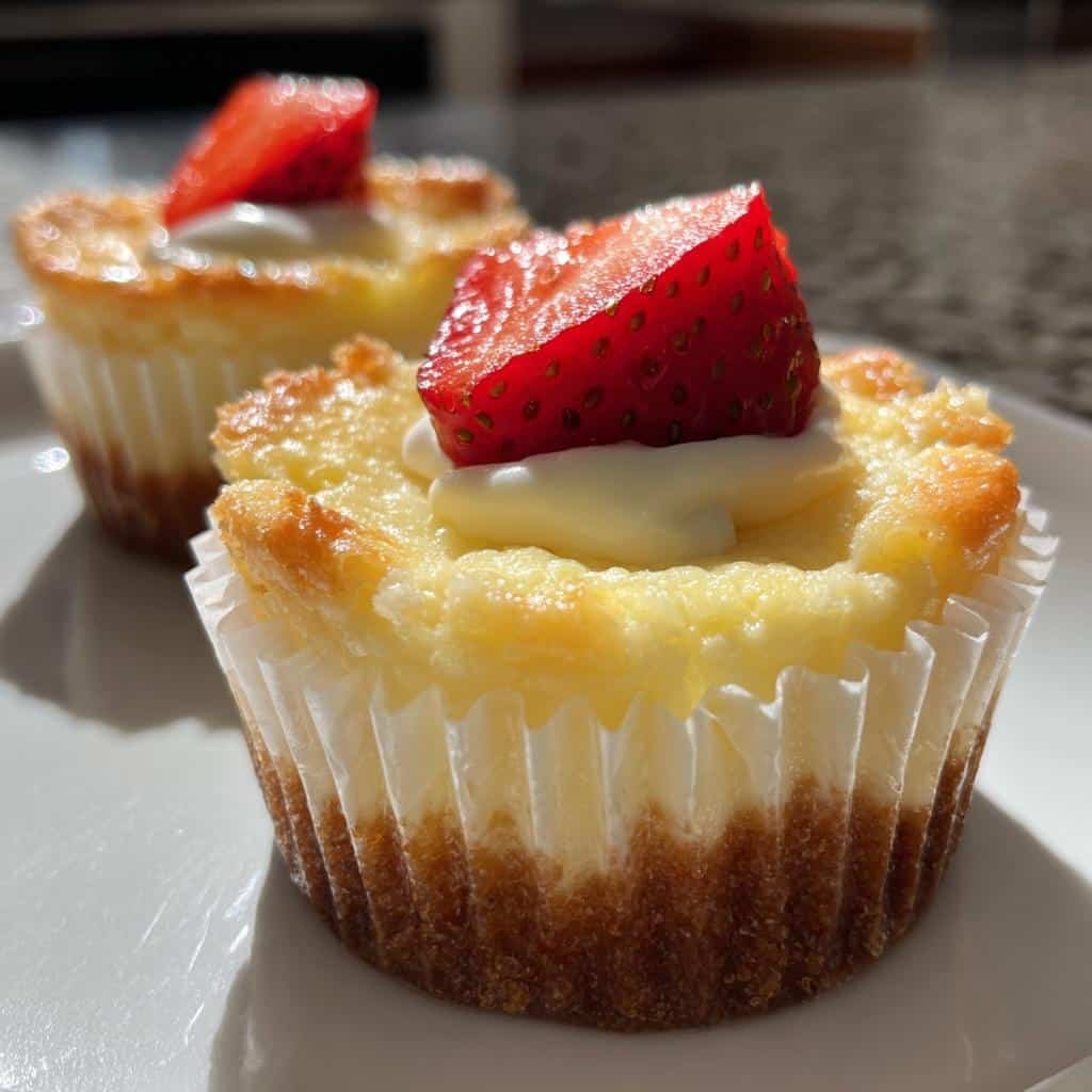 Air Fryer Mini Cheesecakes