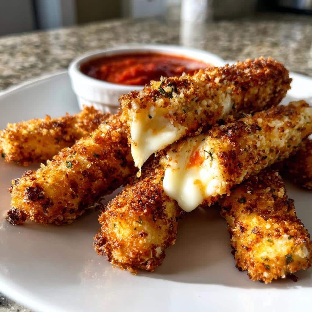 Air Fryer Mozzarella Sticks - detail 1