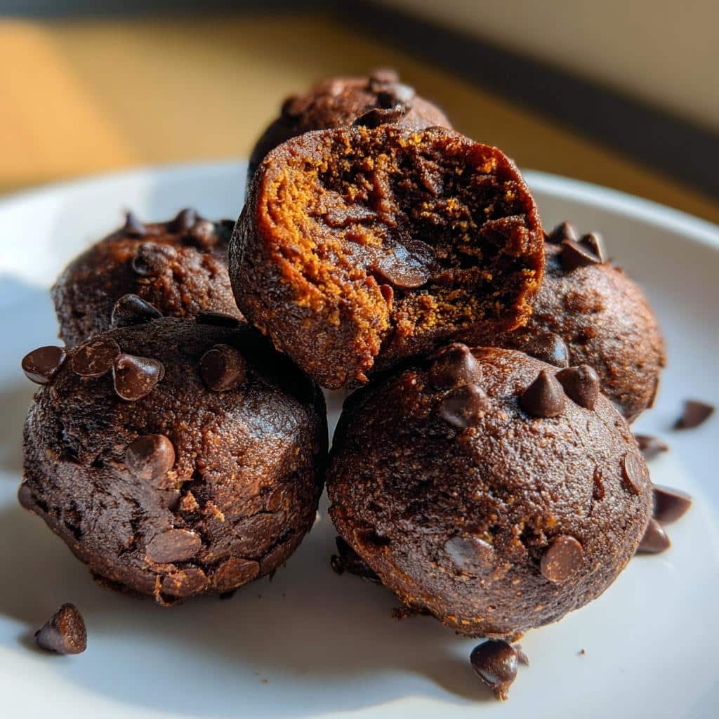 Air Fryer Pumpkin Brownie Truffles - detail 1