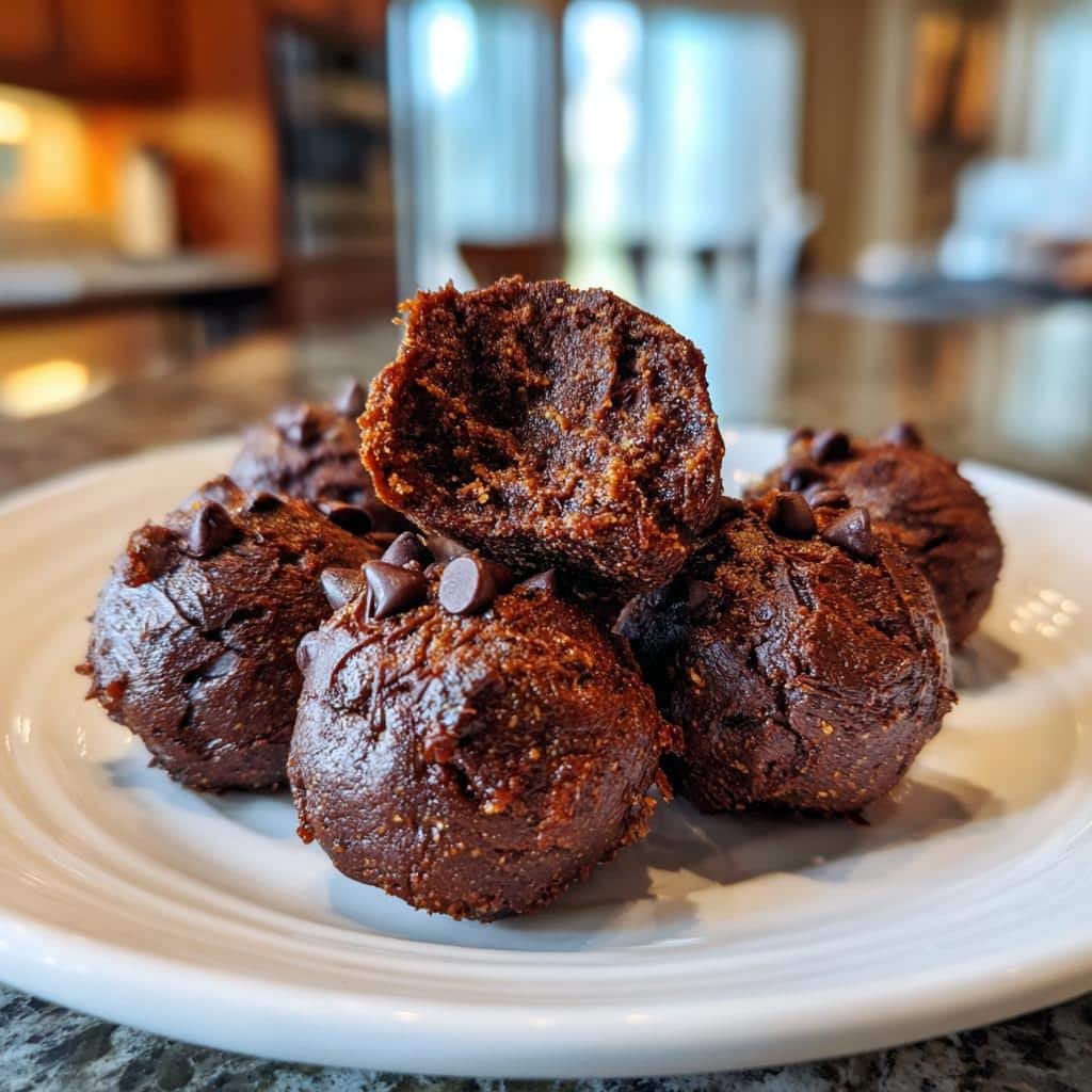 Air Fryer Pumpkin Brownie Truffles