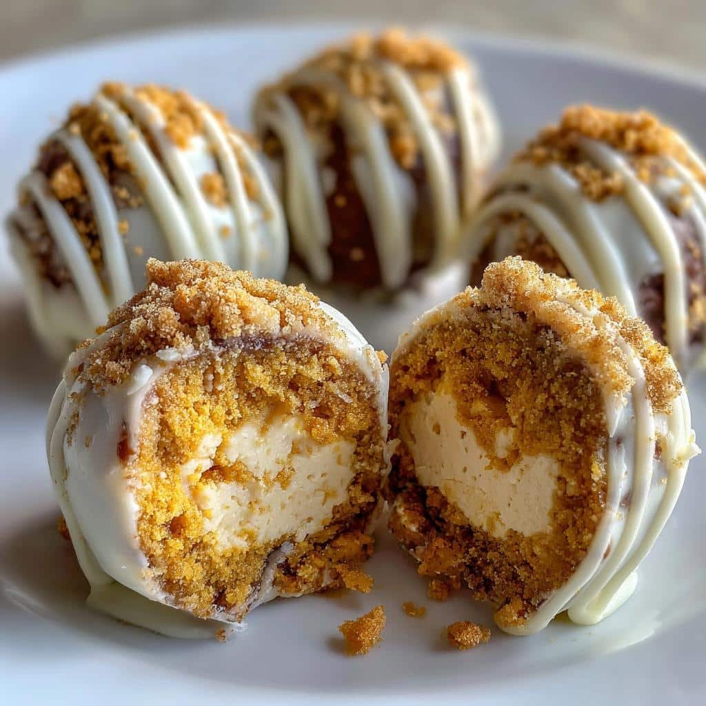 Air Fryer Pumpkin Cheesecake Truffles