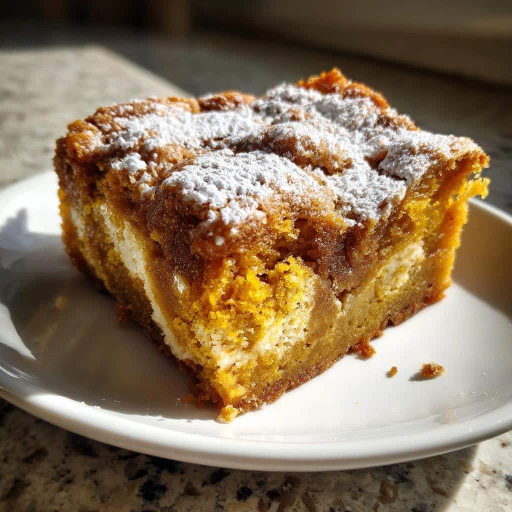 Air Fryer Pumpkin Pie Cake Bars - detail 1