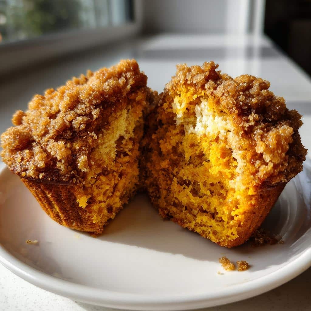 Air Fryer Pumpkin Streusel Muffins