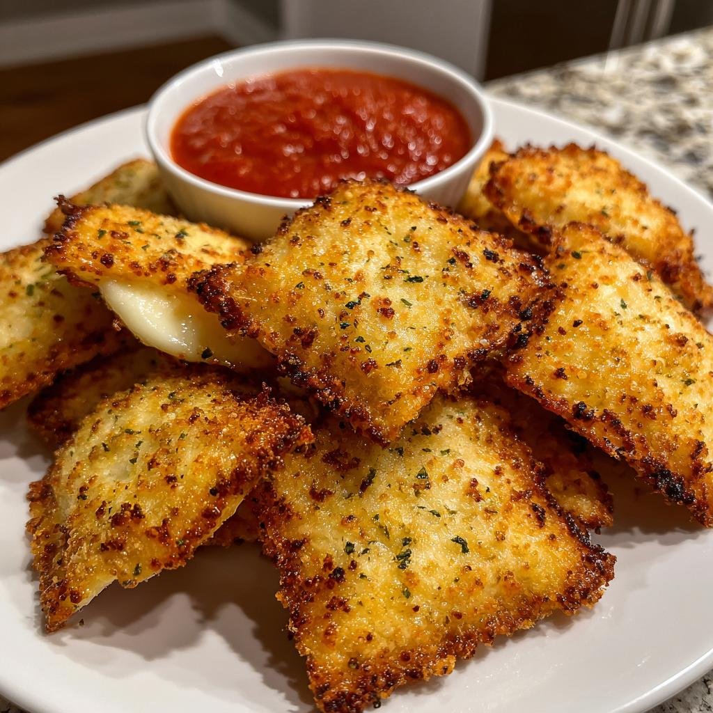 Air Fryer Ravioli (Toasted)