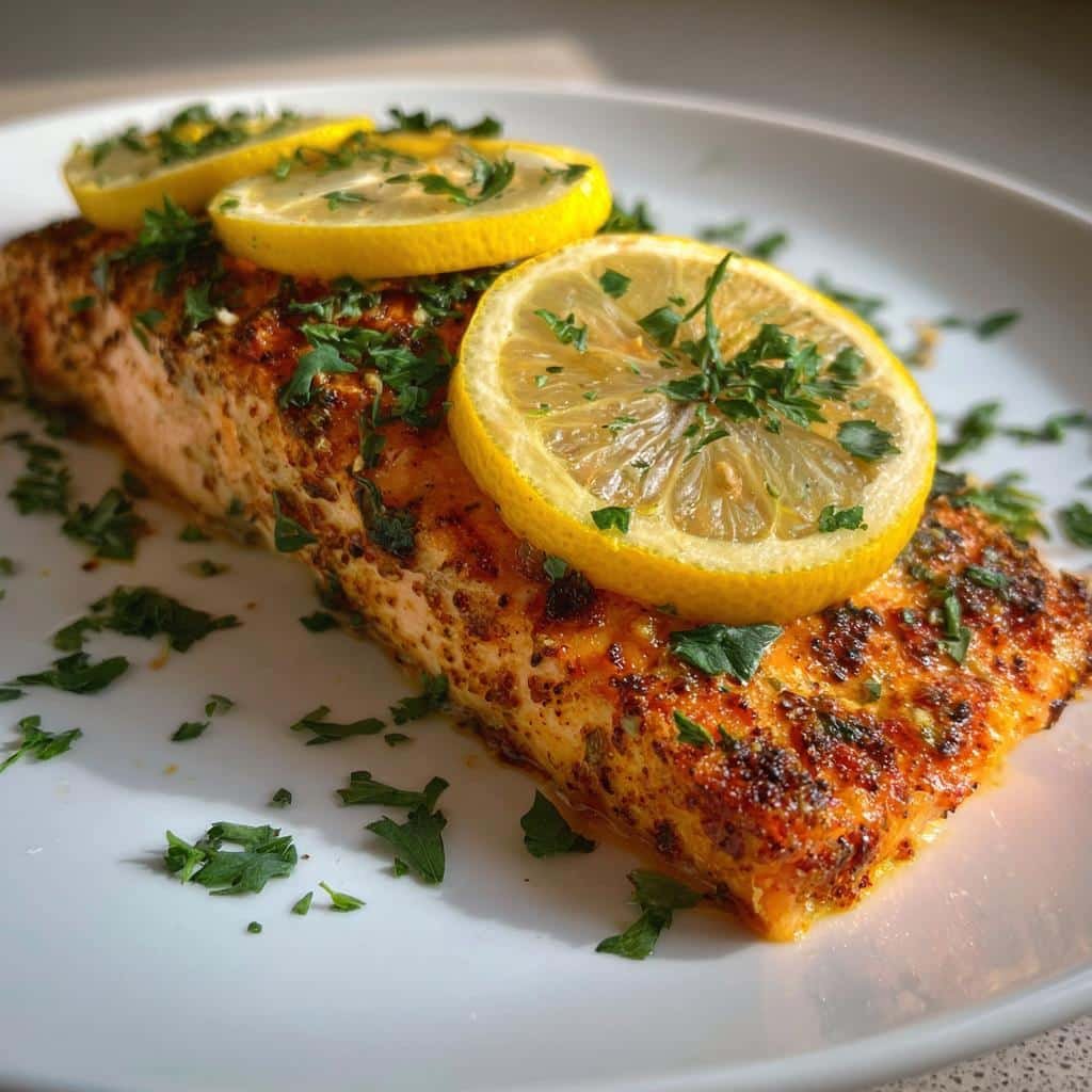 Air Fryer Salmon (Lemon-Garlic) - detail 1