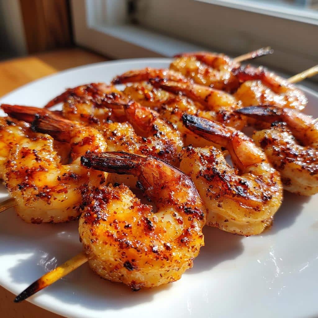 Air Fryer Shrimp Skewers - detail 1