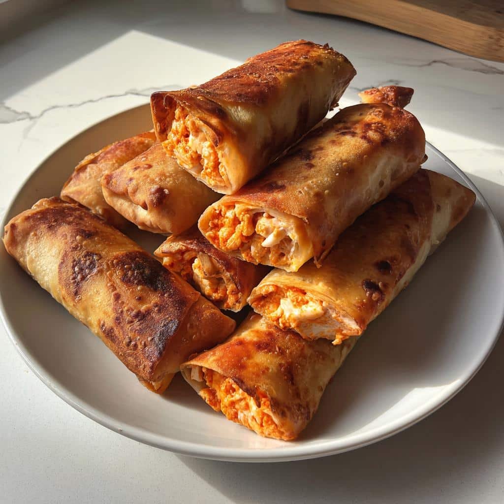 Air Fryer Spring Rolls (Buffalo Chicken) - detail 1