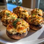 Air Fryer Stuffed Mushrooms (Sausage)