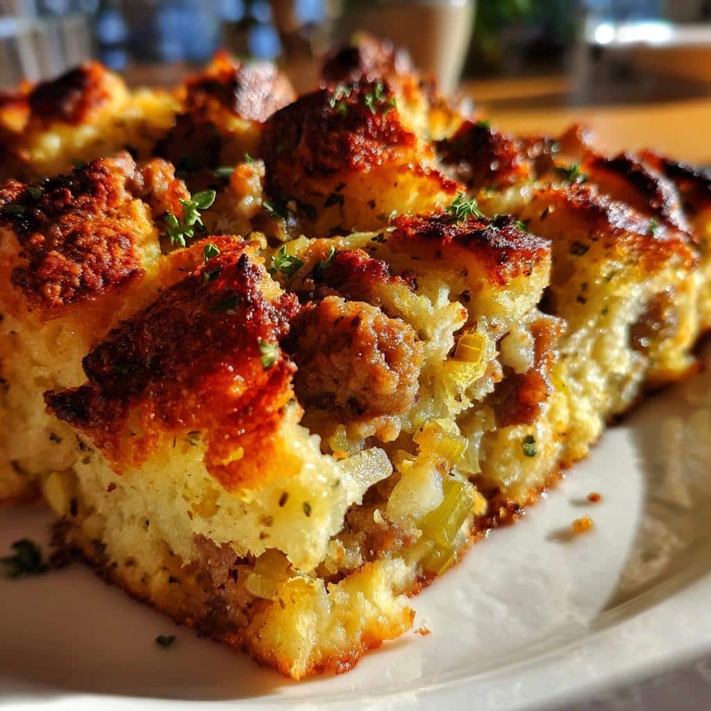 Air Fryer Stuffing (Sausage & Herb)