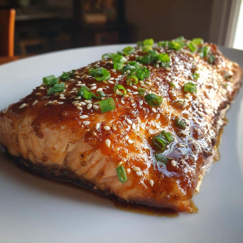 Air Fryer Teriyaki Salmon - detail 1