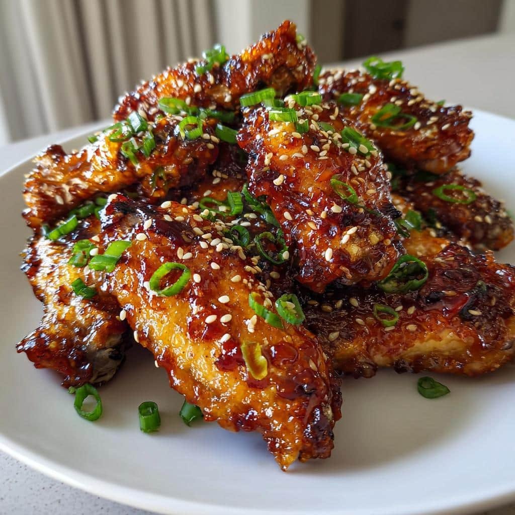 Air Fryer Teriyaki Wings - detail 1