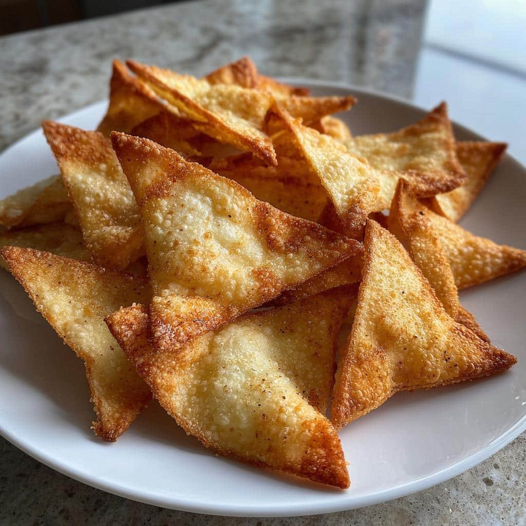 Air Fryer Wonton Chips