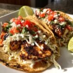 Air fryer blackened mahi tacos