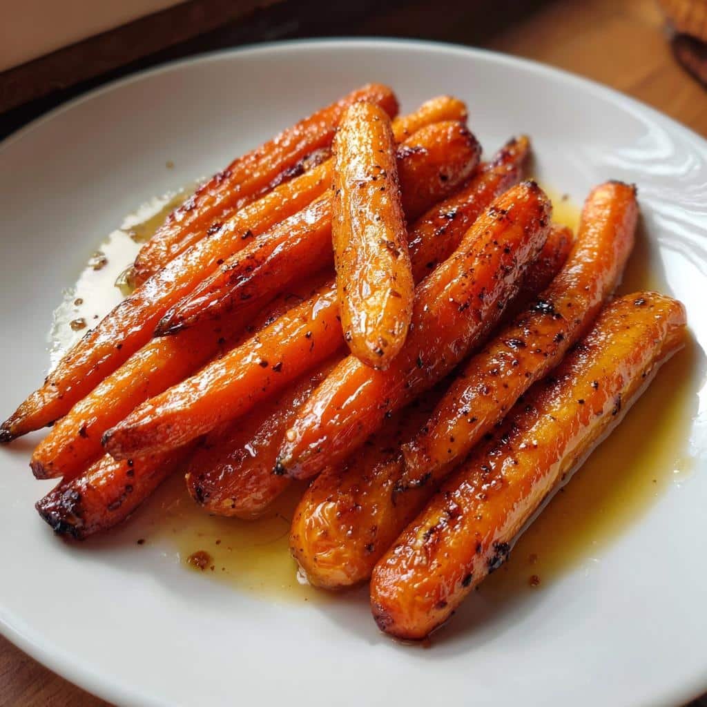 Air fryer brown butter honey carrots - detail 1