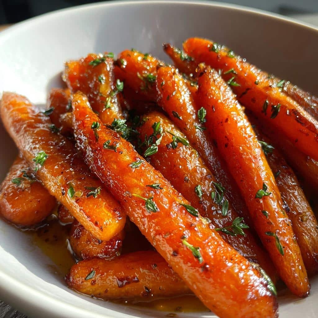 Air fryer brown butter honey carrots
