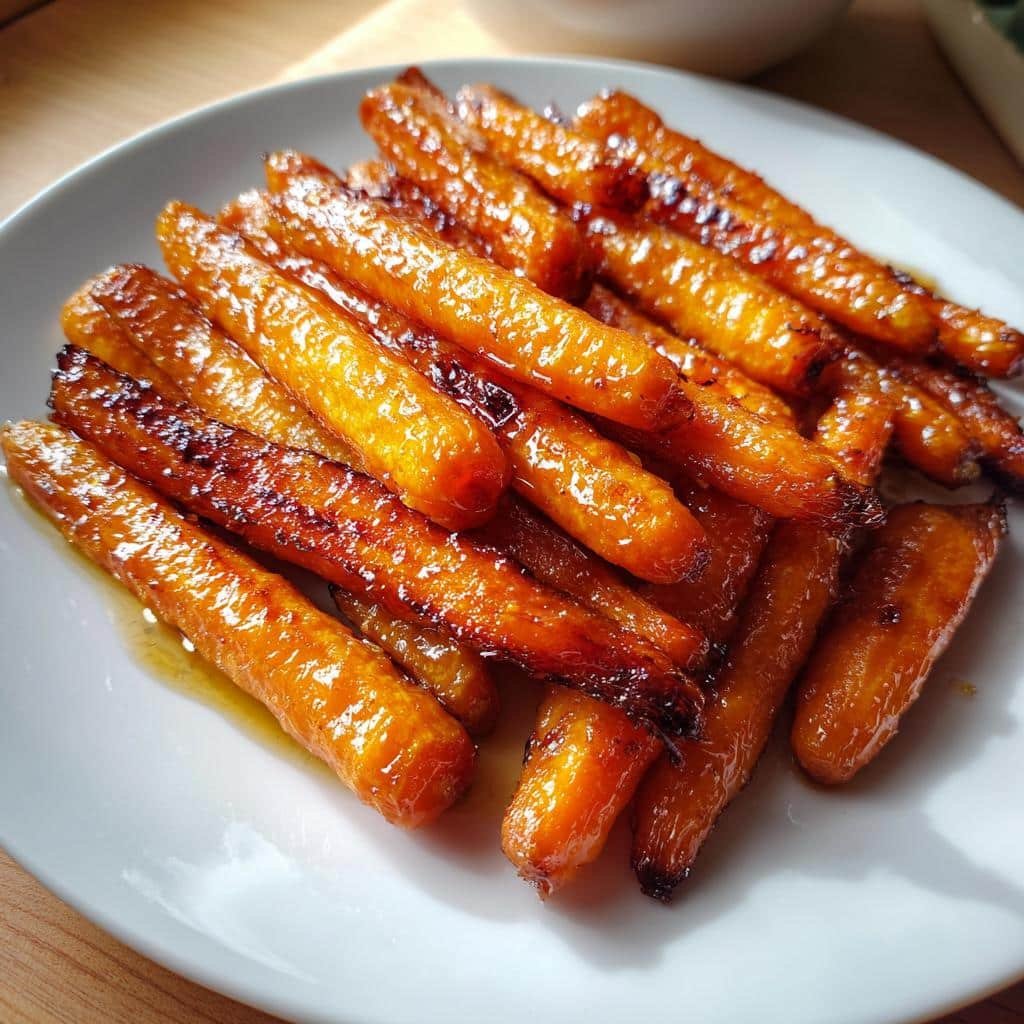 Air fryer brown butter honey carrots
