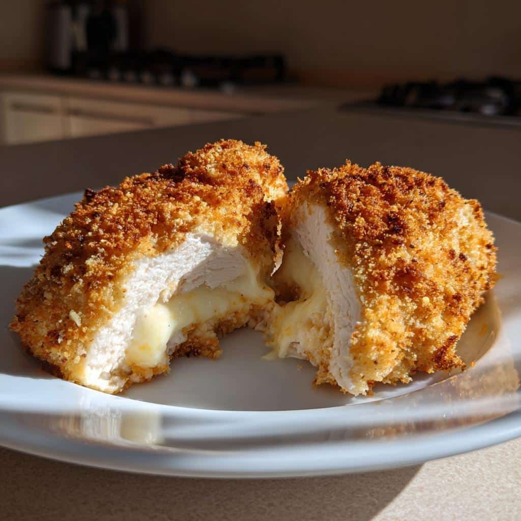 Air fryer cottage cheese stuffed chicken breast - detail 1