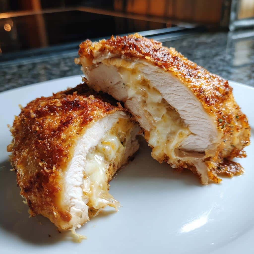 Air fryer cottage cheese stuffed chicken breast - detail 1