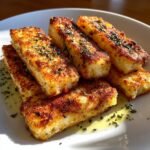 Air fryer crispy halloumi sticks