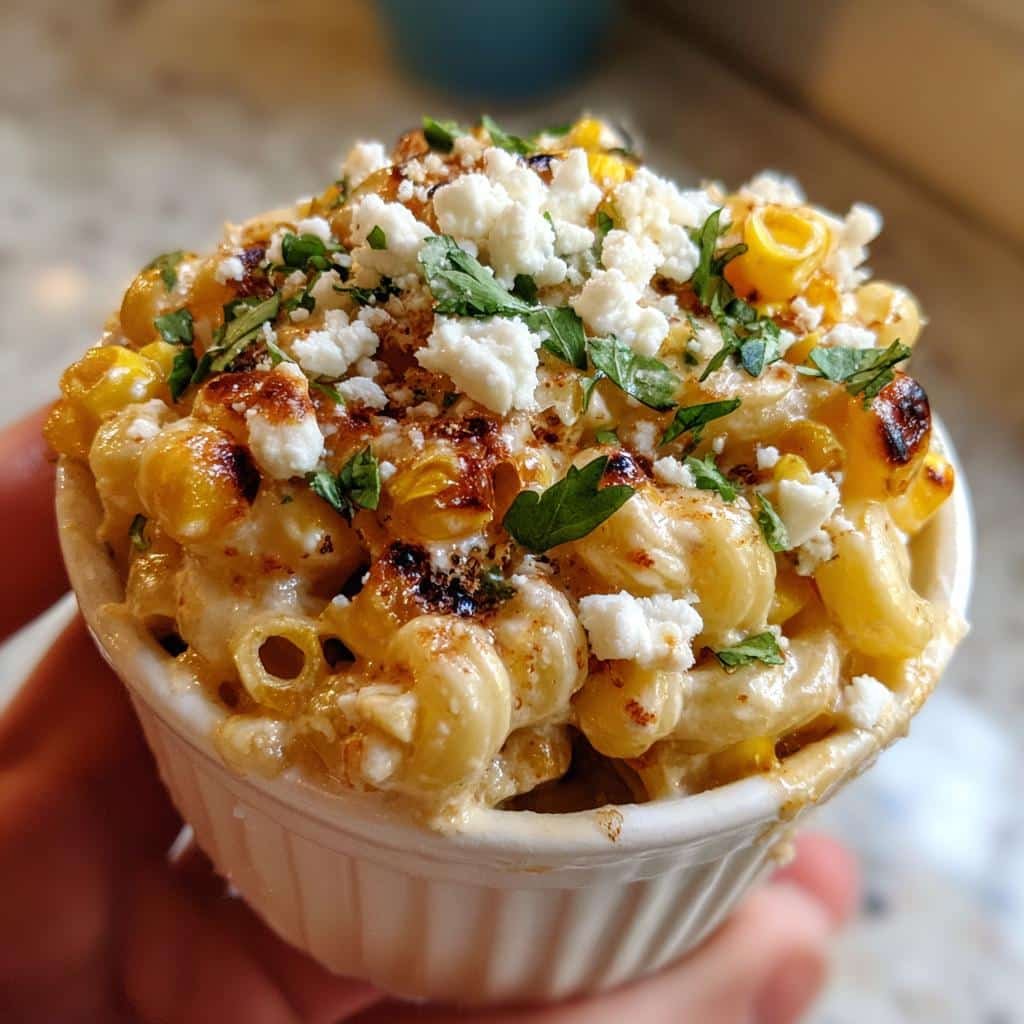 Air fryer elote pasta salad cups - detail 1