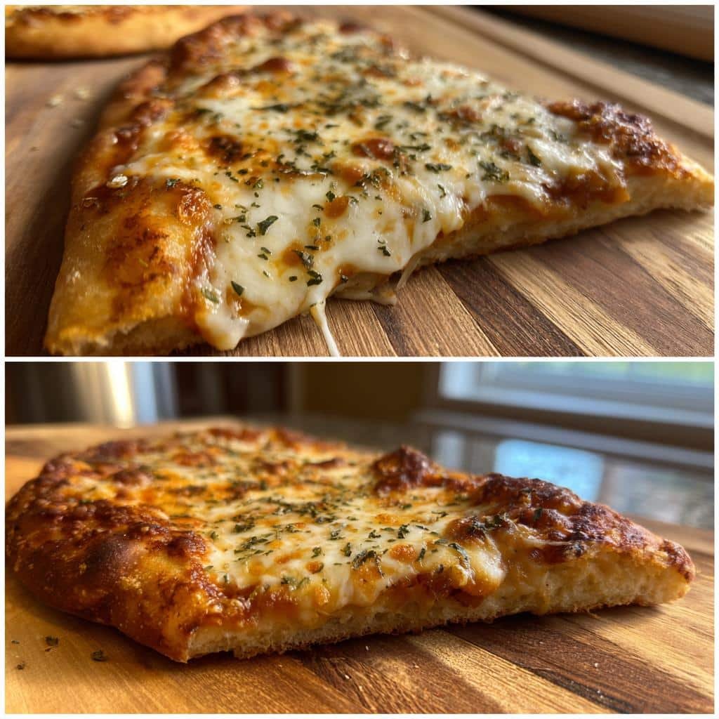 Air fryer garlic butter naan pizzas - detail 1