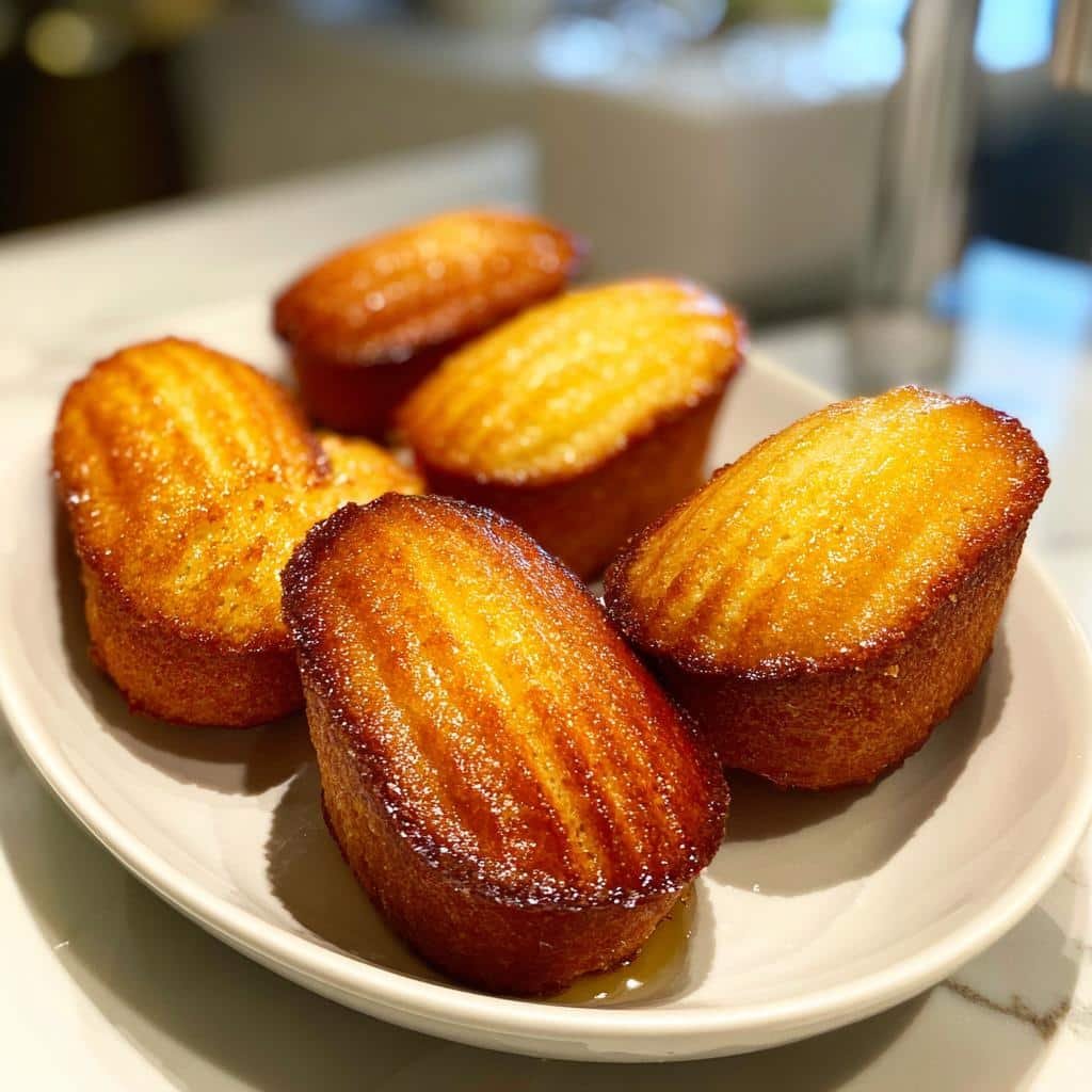 Air fryer honey butter cornbread madeleines - detail 1